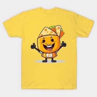 kawaii Taco cehees T-Shirt cute potatofood funny T-Shirt